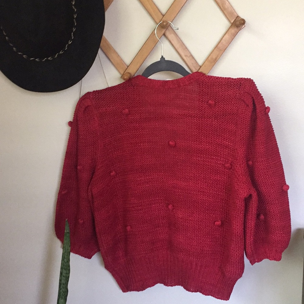 VINTAGE Vera daPozza Italian Crop Cardi - Picture 7 of 8